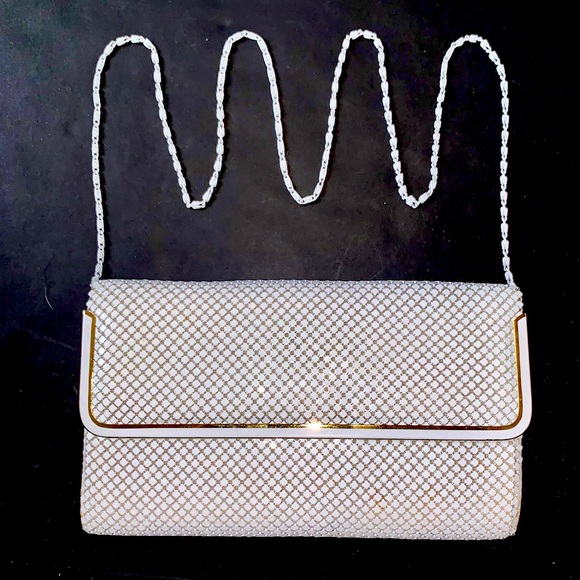 v i n t a g e :: Glam Metal Chain Mail Mesh Envelope Purse Clutch - Picture 1 of 13